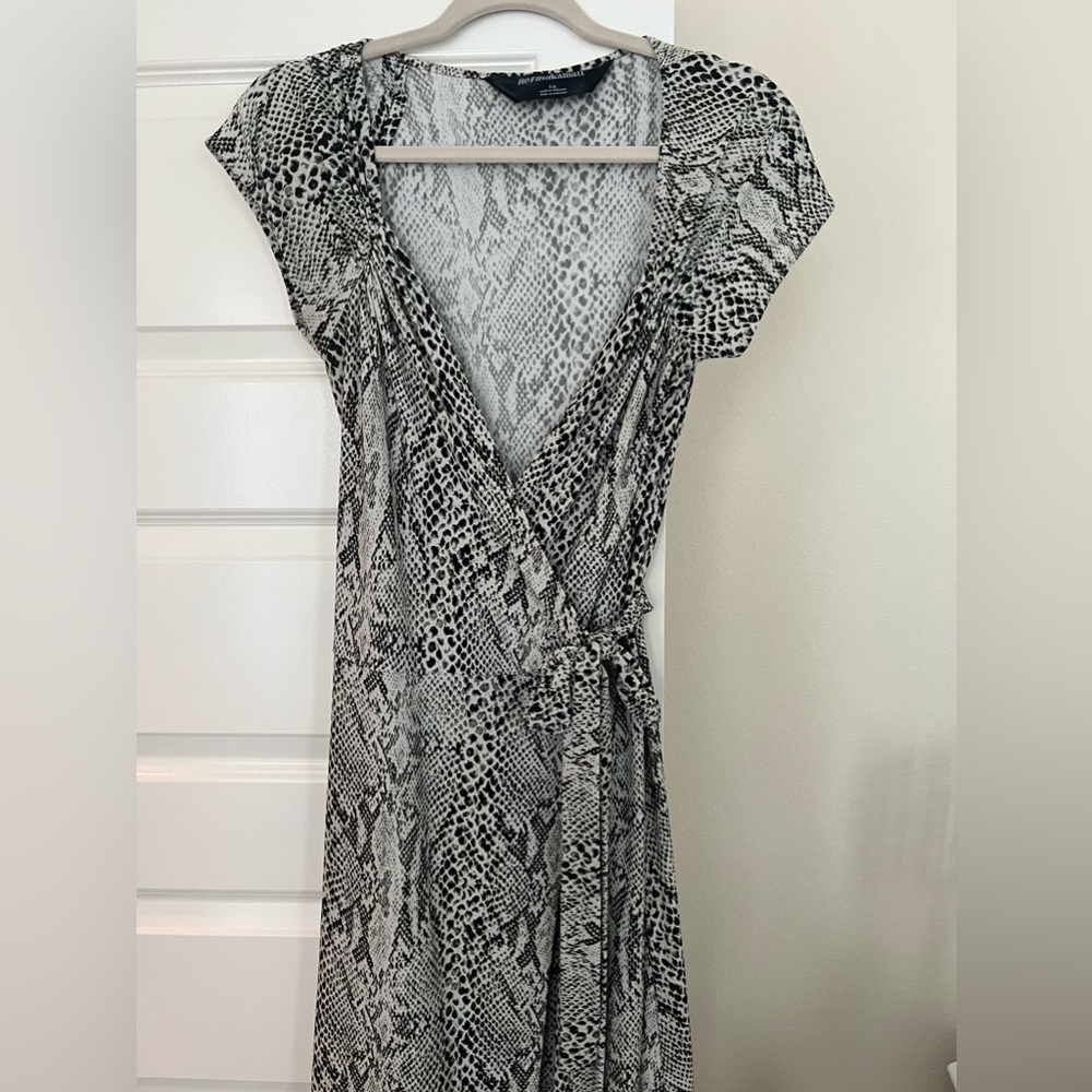 Norma Kamali Snake Print Dress